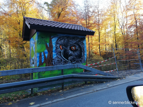 Traföhäuschen in Bielefeld-Bethel (Quellenhofweg)